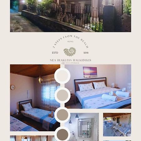 "2Steps From The Beach" Nea Iraklia Exterior foto